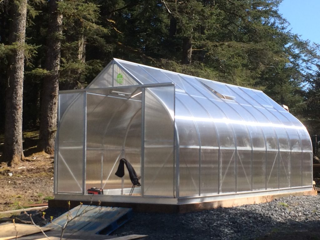 ClimaPod 9x21 Greenhouse on wooden base