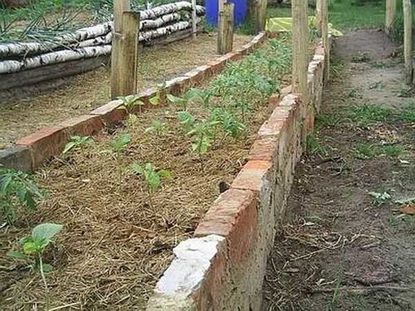Tall brick beds
