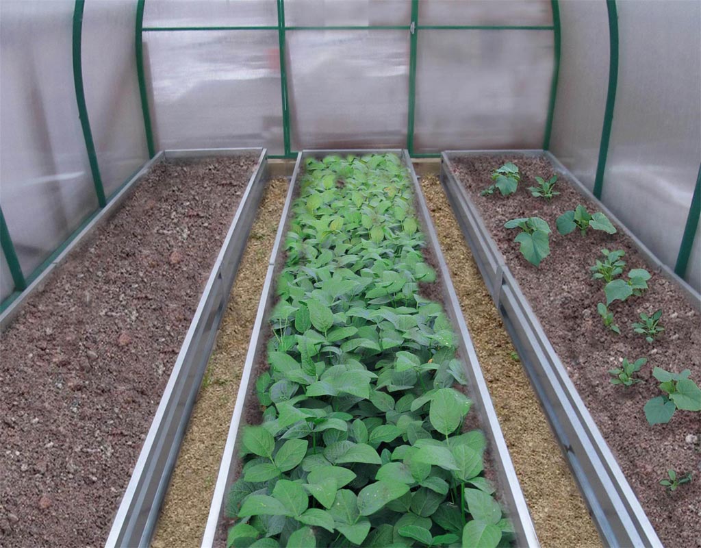 If you do not plan to use a garden car, the passages can be quite narrow