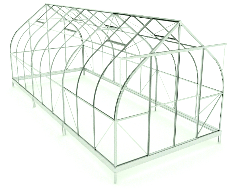 ClimaPod Greenhouse Aluminum Frame and Base