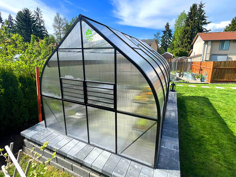 Greenhouse in summer